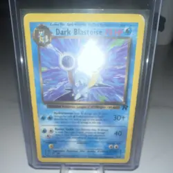 Wizards Dark Blastoise 20/82 Rare Regular 70 HP Team Rocket Pokemon TCG - Image 2