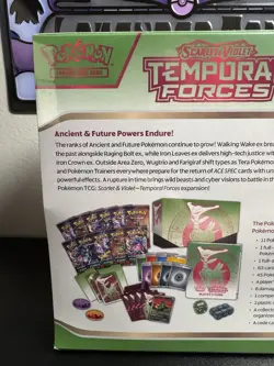 Temporal Forces Pokemon Center Exclusive ETB - Sealed - Iron Leaves Varient - Image 5
