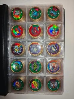 1999 Pokemon Hasbro Battle Coins Complete set (150 coins) - Image 2