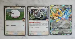 Pokemon TCG: Hop's Zacian ex/Wooloo/Dubwool - SVP 193, Cosmos Holo JTG 135 & 136 - Image 1