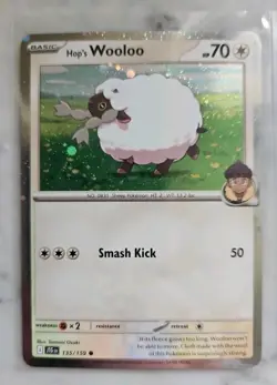 Pokemon TCG: Hop's Zacian ex/Wooloo/Dubwool - SVP 193, Cosmos Holo JTG 135 & 136 - Image 2