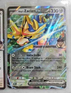 Pokemon TCG: Hop's Zacian ex/Wooloo/Dubwool - SVP 193, Cosmos Holo JTG 135 & 136 - Image 4