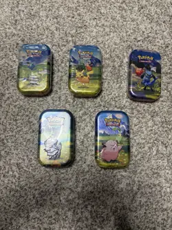 LOT OF 5 SEALED ✅ Pokemon TCG Ascended Heroes MINI TINS Brand New Art Set - Image 1