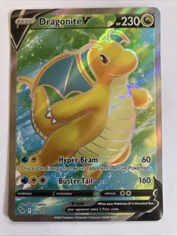 Dragonite V (Full Art) 076/078 Pokemon GO Holo - Image 1