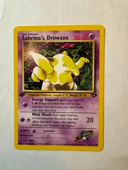 Pokemon Sabrina's Drowzee 95/132 1st Edition pre-owned - Image 1