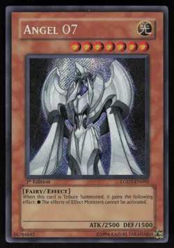Angel O7 LODT-EN092 Secret Rare Light of Destruction 1st Edition Yu-Gi-Oh - Image 1