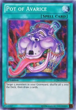 Pot of Avarice - LCJW-EN290 - Secret Rare - 1st Edition Yugioh - Image 1