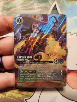 Captain Hook The Pirate King Enchanted 215/204 Lorcana Reign of Jafar - Image 1