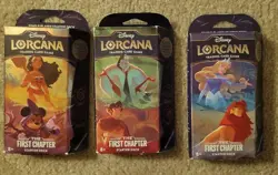 *IN HAND* (3) Disney Lorcana Starter Decks The First Chapter BRAND NEW - Image 1