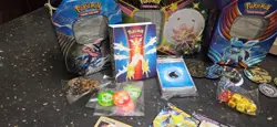 pokemon lot 1000+ cards including sealed packs, hits, dice, binder, etb holos - Image 5