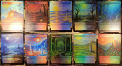 Fetch Lands Set (10 Pack) FOIL Proxy Cards with Custom Van Gogh Landscapes Art - Image 1