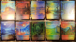 Fetch Lands Set (10 Pack) FOIL Proxy Cards with Custom Van Gogh Landscapes Art - Image 4