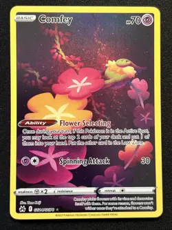 COMFEY GG14/GG70 NM Crown Zenith: Galarian Gallery Pokemon Card NM - Image 1