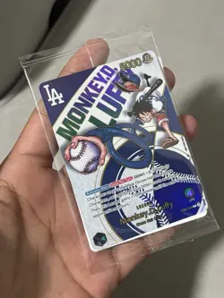 One Piece x Dodgers Collaborative Promo Card Monkey D. Luffy (Sealed) - Image 4