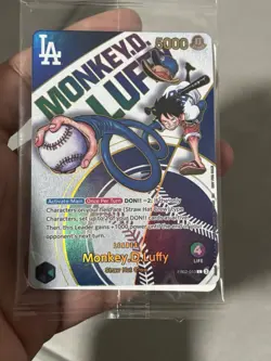 One Piece x Dodgers Collaborative Promo Card Monkey D. Luffy (Sealed) - Image 5