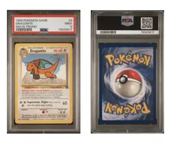 1999 Pokemon Game Dragonite Movie Promo Card PSA 9 - Image 3
