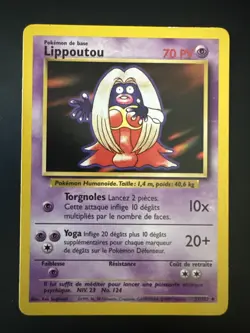 Pokemon Card - Jynx Lippoutou FRENCH Base Set 31/102 Uncommon - Image 1