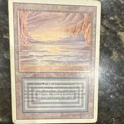 Magic: The Gathering Underground Sea Land Card Blue Black Rob Alexander - Image 1
