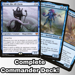 MTG Commander EDH Deck Orvar, the All-Form 100 Cards Custom Deck Mono Blue - Image 1