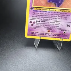 Gengar 20/62 Non-Holo 1st Edition Fossil Rare Vintage WOTC Pokemon Card - Nice - Image 5