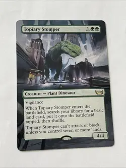 ALTERED/HAND-PAINTED TOPIARY STOMPER from SNC - MTG Magic the Gathering - Image 1