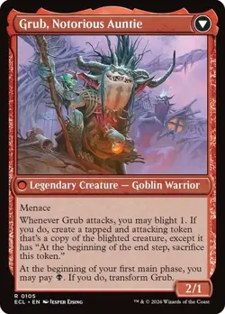Grub, Storied Matriarch NM RARE MTG Lorwyn Eclipsed [ECL] Black Goblin Regular - Image 2