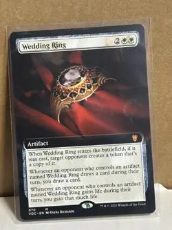 Wedding Ring (Extended Art) #70 (NM) Crimson Vow VOC Magic MTG LC1 - Image 1