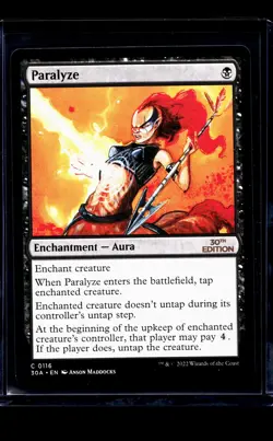 2022 MTG Magic The Gathering 30A 30th Anniversary Edition #116 Paralyze - Image 1