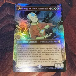 Aang, At The Crossroads X1 Mtg The Last Airbender Nm Foil Borderless 0346 - Image 1