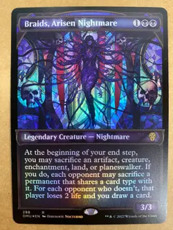 MTG 1x FOIL SHOWCASE Braids, Arisen Nightmare # 288 Dominaria United Magic x1 NM - Image 1
