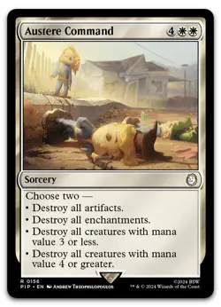 Austere Command #156 (NM) Fallout PIP Magic MTG - Image 1