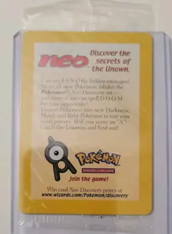 Pokemon Entei Black Star Promo Card #34 SEALED Movie Promo NEW - NEAR MINT - Image 1