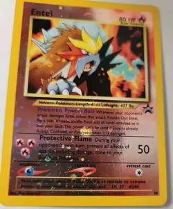 Pokemon Entei Black Star Promo Card #34 SEALED Movie Promo NEW - NEAR MINT - Image 5
