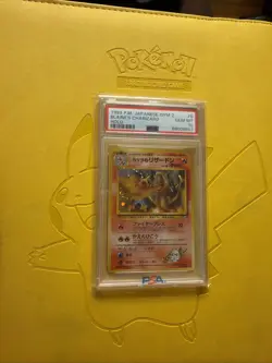 1999 POKEMON JPN GYM 2 #6 BLAINE'S CHARIZARD-HOLO PSA 10 - Image 1