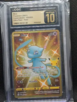 🪙🪙🪙 CGC 10 Pristine Mew 025/025 Pokemon Celebrations 2021 English Gold - Image 1