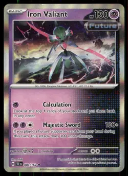 SV05: Temporal Forces Pokemon TCG Iron Valiant (HOLO) - Image 1