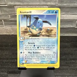 Pokemon TCG Azumarill Sandstorm 36/100 Uncommon 70HP Stage 1 Nintendo 2003 - Image 1