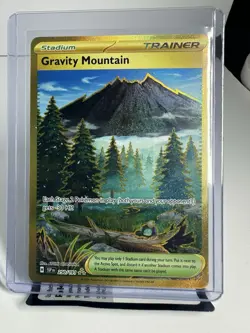 Pokemon TCG Gravity Mountain Trainer Surging Sparks Gold, Card 250/191 - Image 1