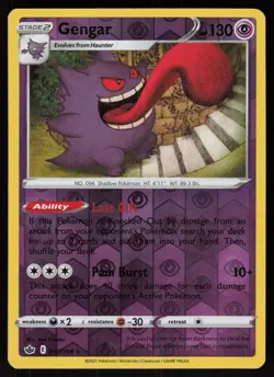 Gengar 057/198 Rare Chilling Reign Holo Reverse Holo Pokemon - Image 1
