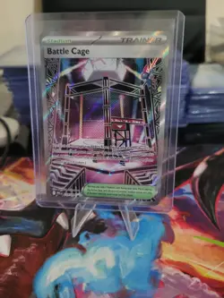 Battle Cage 116/094 Phantasmal Flames Pokemon TCG Near Mint UK Seller Rare - Image 1