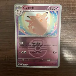Pokemon TCG | Clefable 075/217 (Love Ball) | Ascended Heroes | Reverse Holo | NM - Image 1