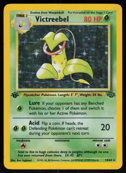 Victreebel 14/64 Rare Jungle Holo 1st Edition Pokemon - Image 1