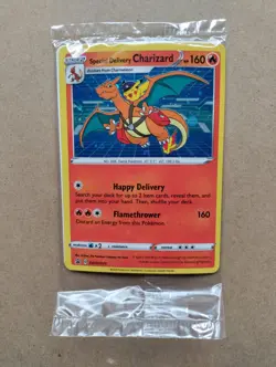 Special Delivery Charizard Pokemon Center Promo SWSH075 NM Sealed - Image 1