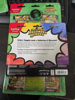 Pokemon Mega Evolution Ascended Heroes 2-Pack Blister Erika (Factory Sealed) - Image 3