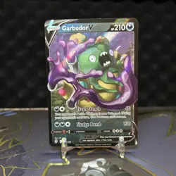 Pokemon Garbodor V 100/203 SWSH07: Evolving Skies Holo - Image 1