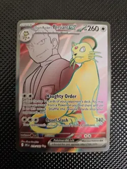 Pokemon Destined Rivals - Team Rocket’s Persian Ex 219/182 - Full Art - MINT - Image 1