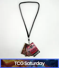 YU-GI-OH! 2003 WORLD CHAMPIONSHIP FINALIST NYC YUGI KAIBA LANYARD CARDS - Image 1