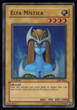 Mystical Elf LOB-062 Portuguese Super Rare LDB-P062 1st Edition Yu-Gi-Oh - Image 1