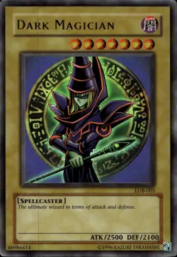 Dark Magician NA Unl Ed Ultra Rare LOB-005 Yu-Gi-Oh! - Image 1