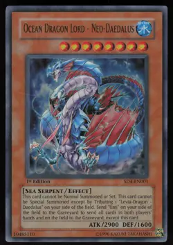 Ocean Dragon Lord - Neo-Daedalus SD4-EN001 Corrected Text Redemption Yu-Gi-Oh - Image 1